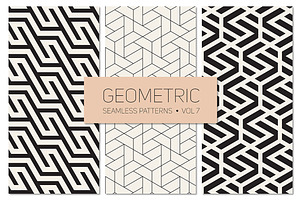 Geometric Seamless Patterns Set 7, a Pattern Graphic by Curly_Pat