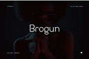 Brogun Display, a Font by Foxtype (Thumbnail 1 of 5)