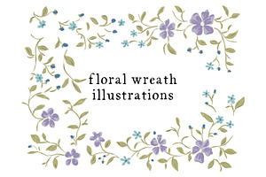 Floral Wreath Illustrations