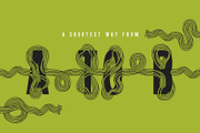 Twisted Ribbon — Creative Font, a Symbol Font by Gleb Guralnyk (Thumbnail 3 of 8)