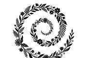 50 Elegant Floral Leaf Spiral Frame, a Decorative Illustration by Amazin_art (Thumbnail 9 of 39)