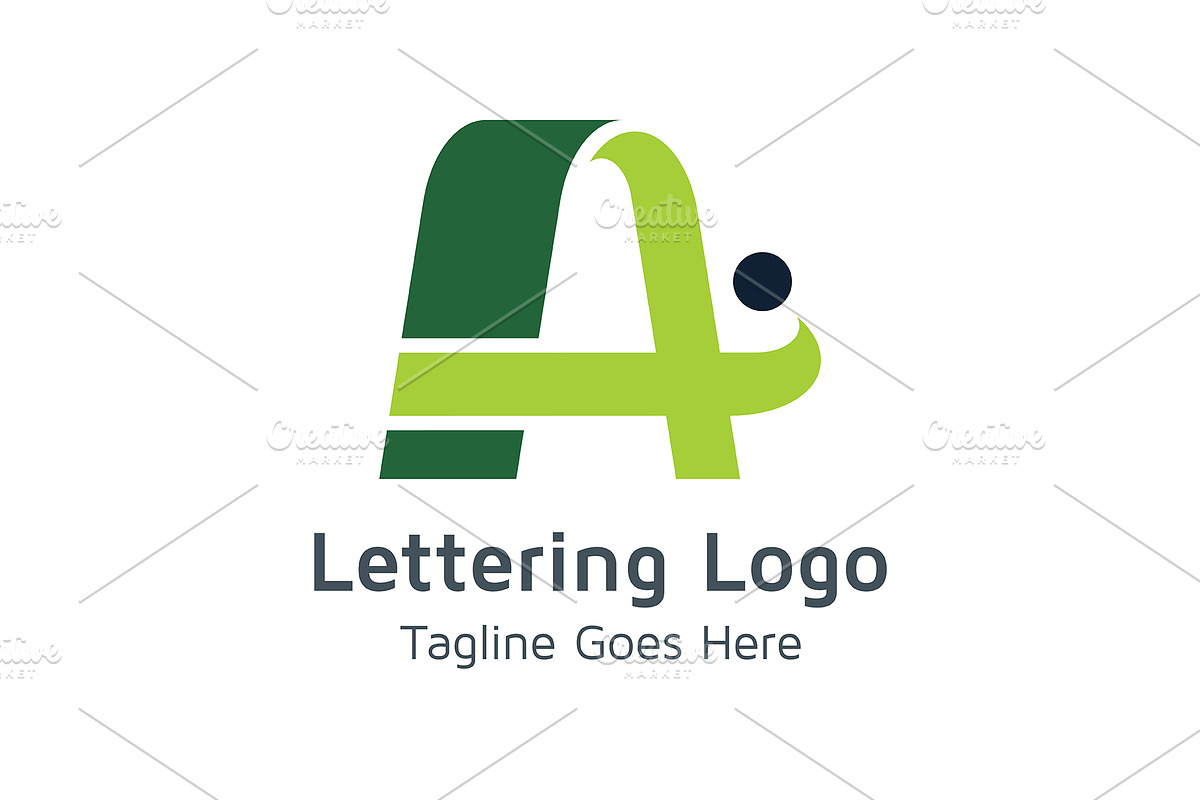 20 Logo Lettering A Template Bundle, a Branding & Logo Template by Acongraphic (Photo 3 of 21)