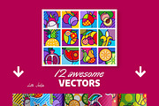 FRESH FRUITS Pop Art Collection XXL, an Education Illustration by Lilli Jemska Studio (Thumbnail 2 of 6)