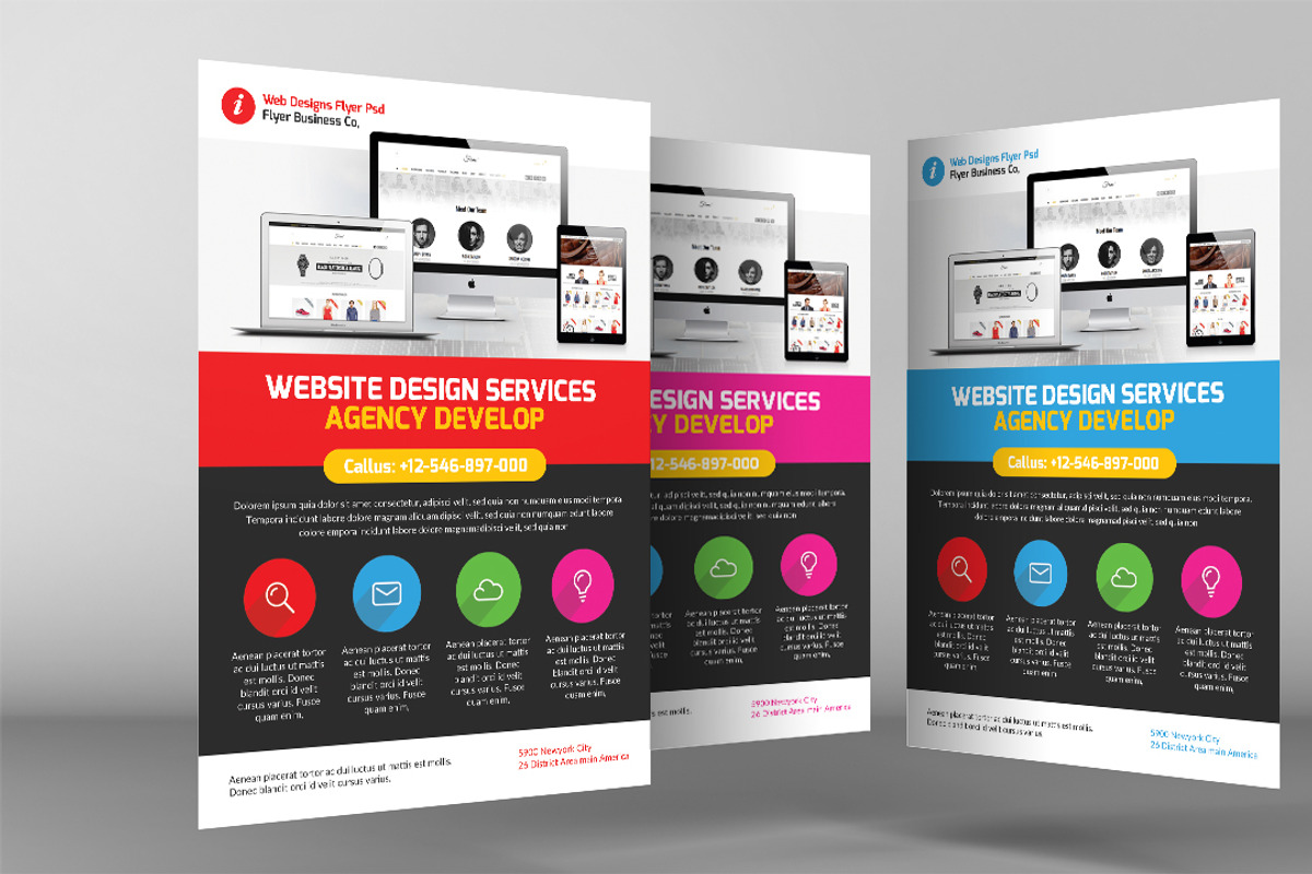 Website Responsive Promo Flyers, a Flyer Template by graphicforest ...