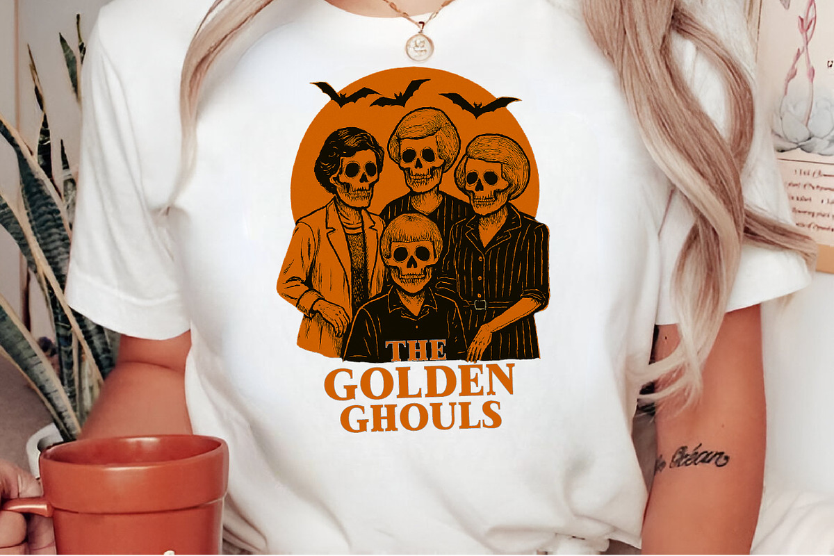 The Golden Ghouls PNG, an Illustration by Craft Nest (Photo 3 of 6)