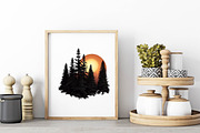 Retro Sunset Clipart Bundle, an Illustration by Wow Magic (Thumbnail 4 of 4)