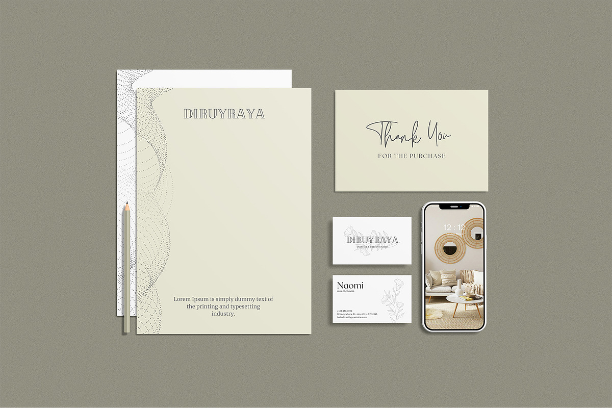 Stationery & Branding Mockup Kit, a Pens & Pencil Mockup by zuhraabdullah (Photo 3 of 7)