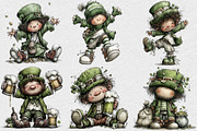 St Patricks Day Leprechaun Clipart, an Illustration by DreamCafeArt (Thumbnail 3 of 6)