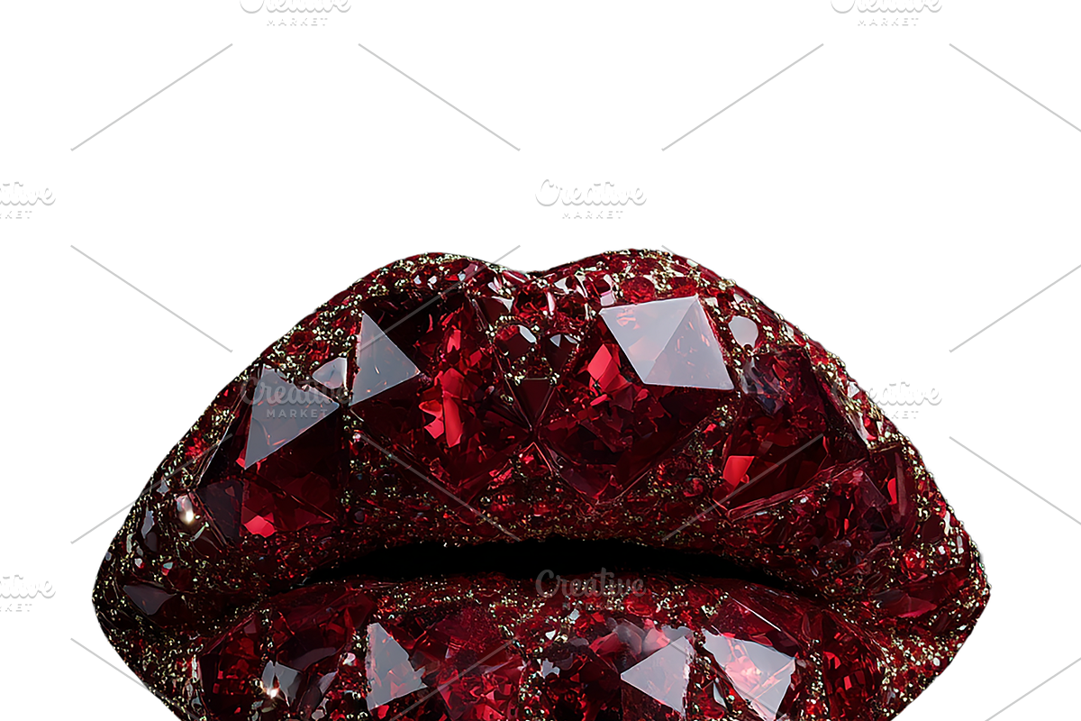 Red Diamond Lips and Lipstick PNG, an Object Graphic by Watercolor_Vector Graphic (Photo 10 of 14)