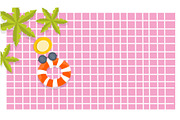 Summer background design vector set, a Decorative Illustration by foxndeer (Thumbnail 2 of 4)