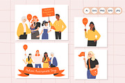 Autism Awareness Day Clipart, a Person Illustration by YuskinKot (Thumbnail 3 of 12)