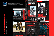 Underpass Techwear Instagram Kit, a Social Media Template by Shinra Labs (Thumbnail 6 of 10)