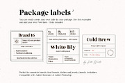 Line floral logo kit. Organic labels, a Branding & Logo Template by Kate Macate (Thumbnail 9 of 13)