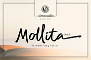 Mollita Olstd - Handwriting Script, a Script Font by Olexstudio (Thumbnail 1 of 7)