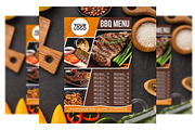 BBQ flyer menu, a Flyer Template by imadeDesign (Thumbnail 1 of 3)