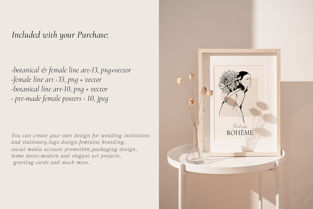 LINE IN ART-female collection, an Illustration by Natalia Tugova (Photo 2 of 15)