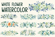Soft White Floral Bundle, an Illustration by balal (Thumbnail 1 of 10)