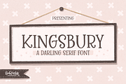 Kingsbury, a darling serif caps font, a Serif Font by Rachel White Art (Thumbnail 1 of 12)
