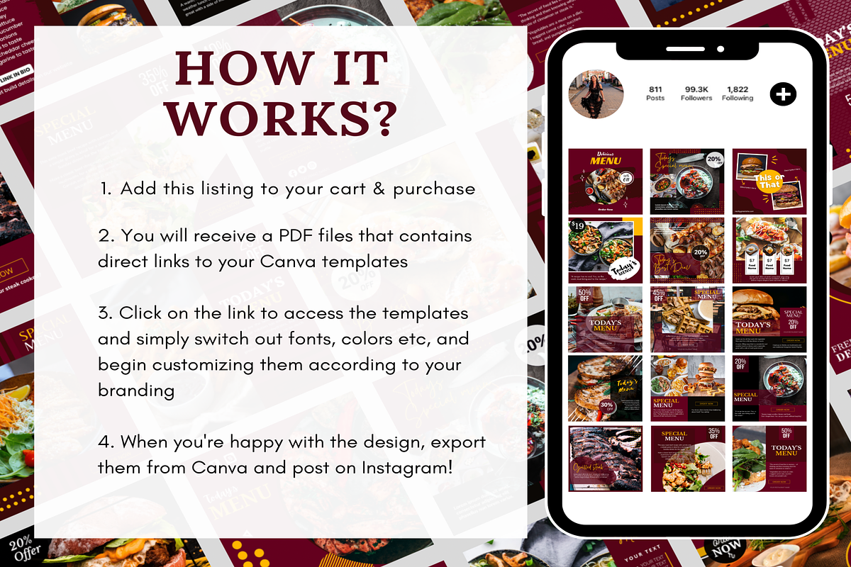 Animated Food Restaurant Instagram, a Social Media Template by LushBury (Photo 5 of 8)
