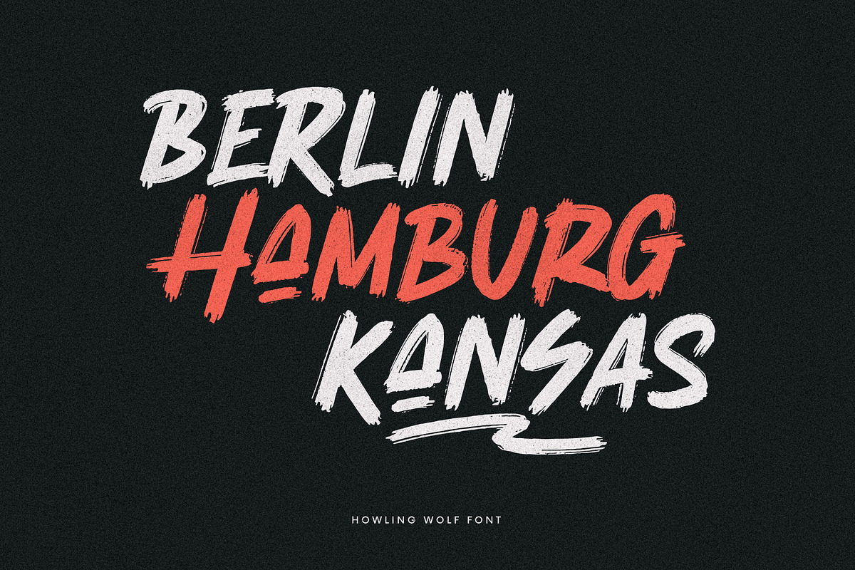 Howling Wolf - Dirty Brush, a Font by Invasi Studio (Photo 4 of 10)