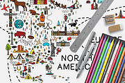 World Travel Map, an Illustration by Moloko88 (Thumbnail 6 of 11)