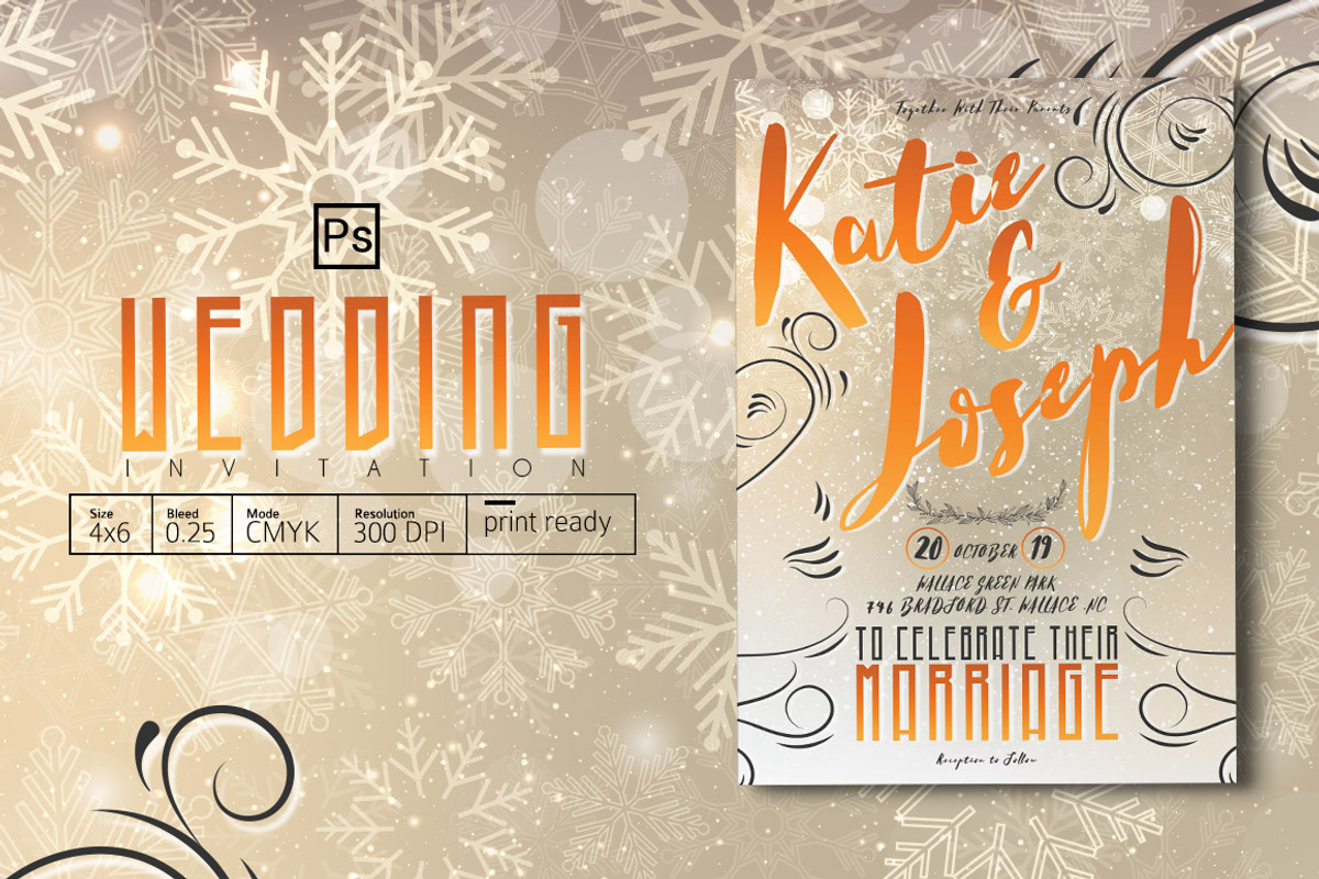 Wedding Invitation, an Invitation Template by Tiaga (Photo 1 of 4)