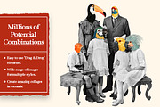 Vintage Birds Digital Collage Pack, an Object Graphic by Collage Supply Co (Thumbnail 2 of 3)