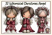 Whimsical Christmas Angel, an Illustration by cherrydesign (Thumbnail 1 of 3)