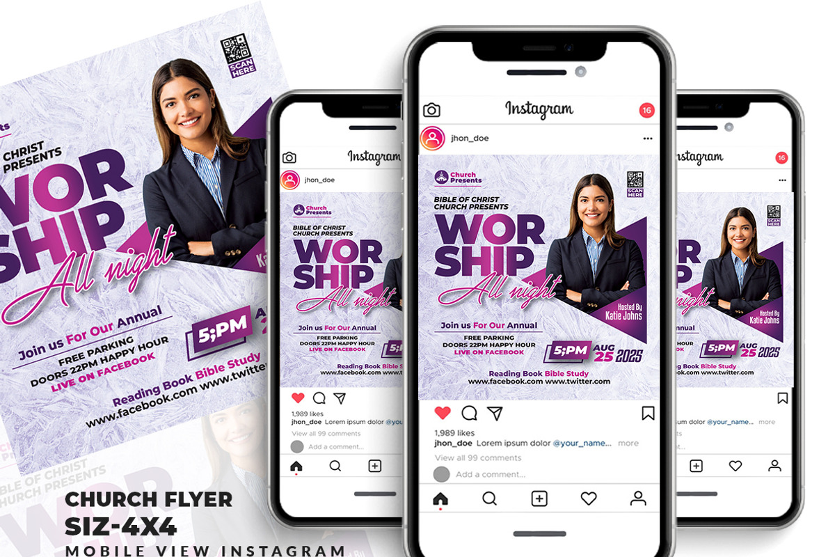 Church Flyer, a Flyer Template by AfzaalGraphics (Photo 2 of 2)