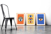 16 Abstract Eyes Printable Wall Art, a Background Graphic by C Design Studio (Thumbnail 7 of 18)