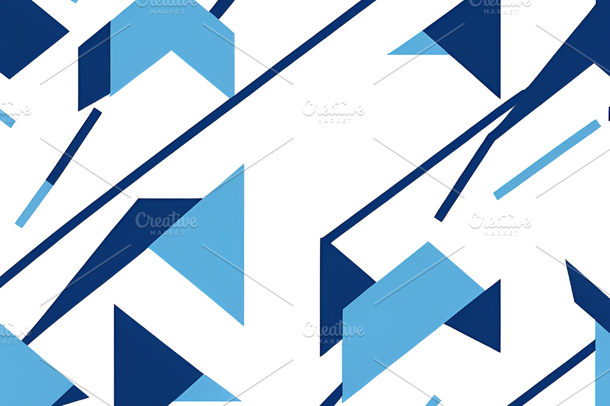 4 Blue and white abstract shapes, an Abstract Photo by ComfortQ (Photo 2 of 4)