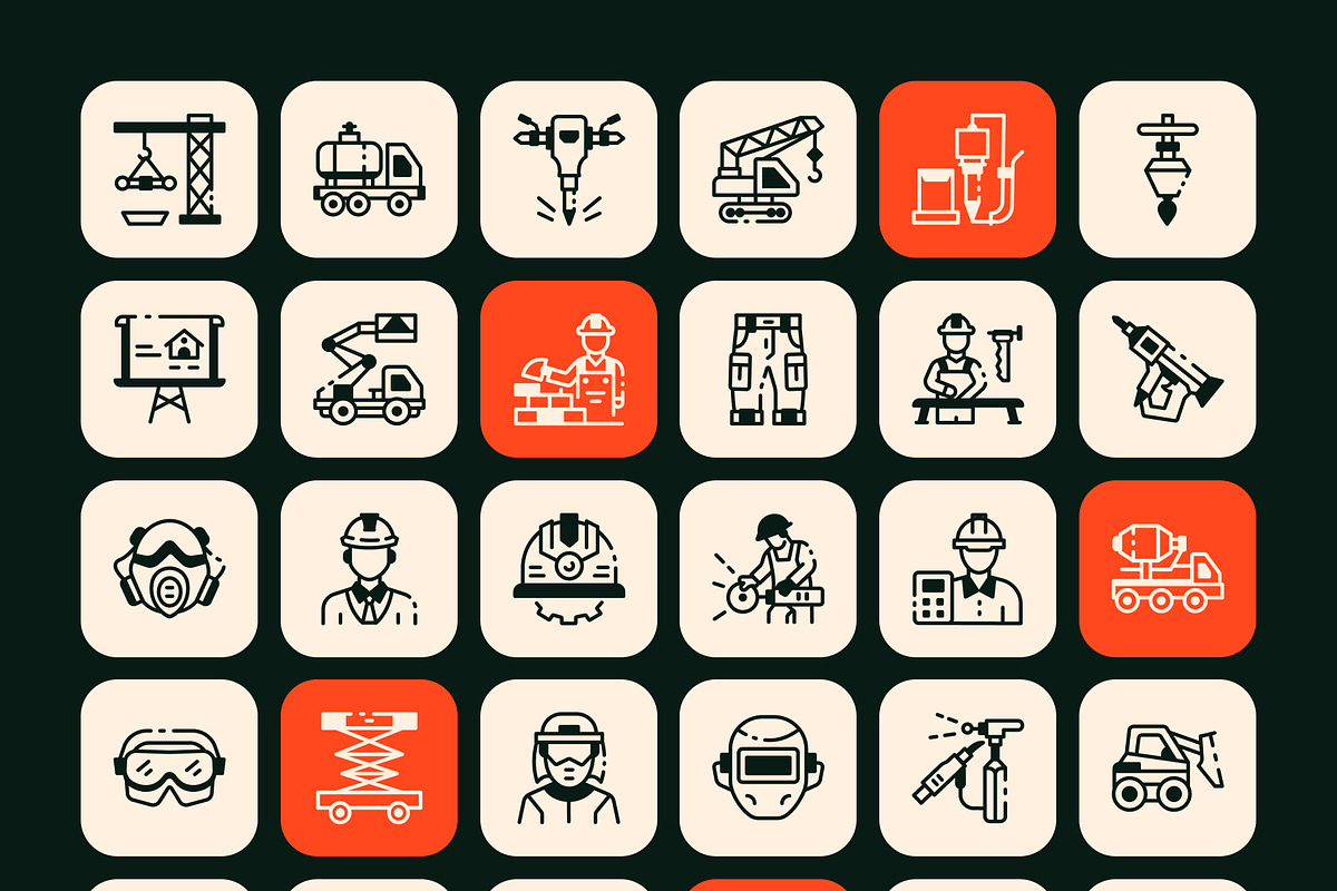 Construction Icon Collection, a Solid Icon by Vectors Market (Photo 7 of 8)