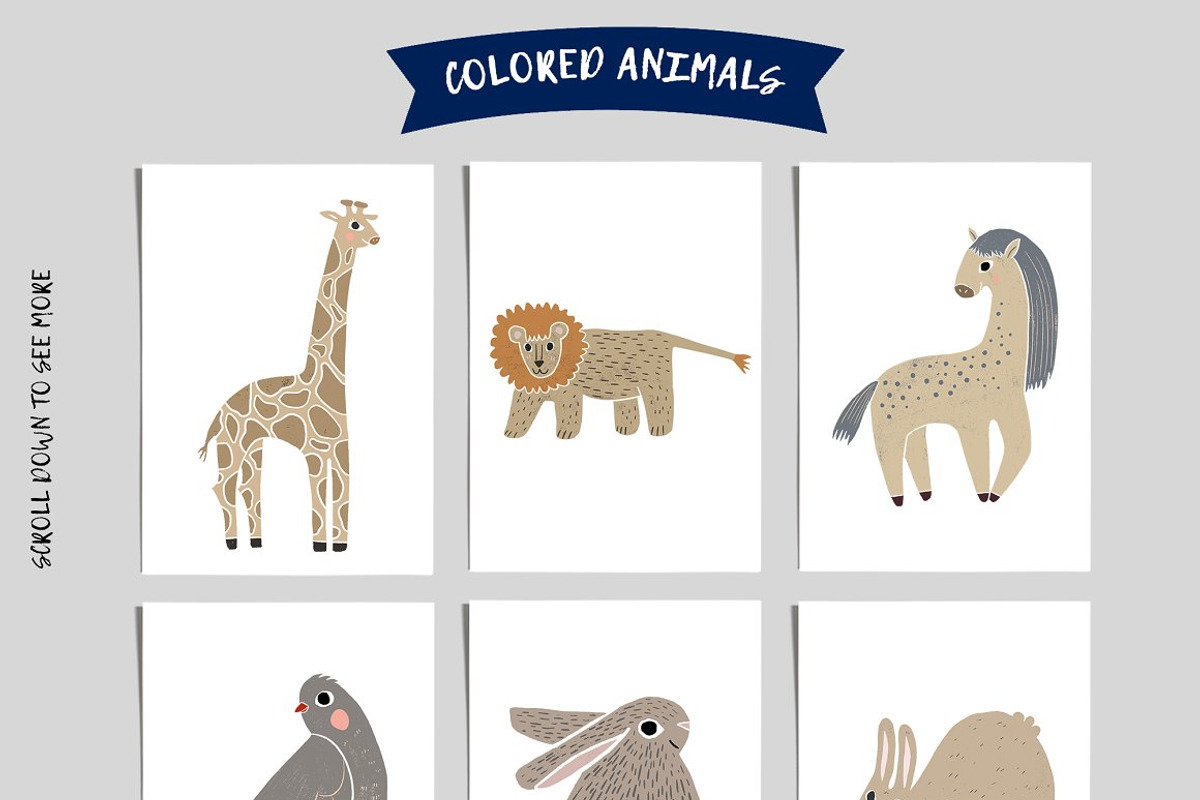 Cute animals BUNDLE, an Animal Illustration by Mii Lab (Photo 16 of 20)