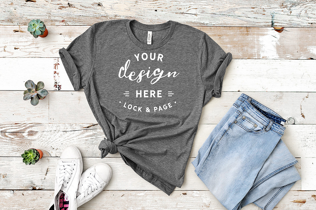 Mockup Bundle Bella Canvas T-Shirt, a Household Mockup by lock and page (Photo 18 of 45)