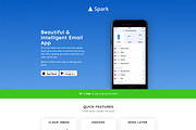 Mobile Application Landing Page, a Landing Page Template by IQSIR (Thumbnail 4 of 5)