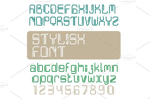 stylish vector fonts preview 2