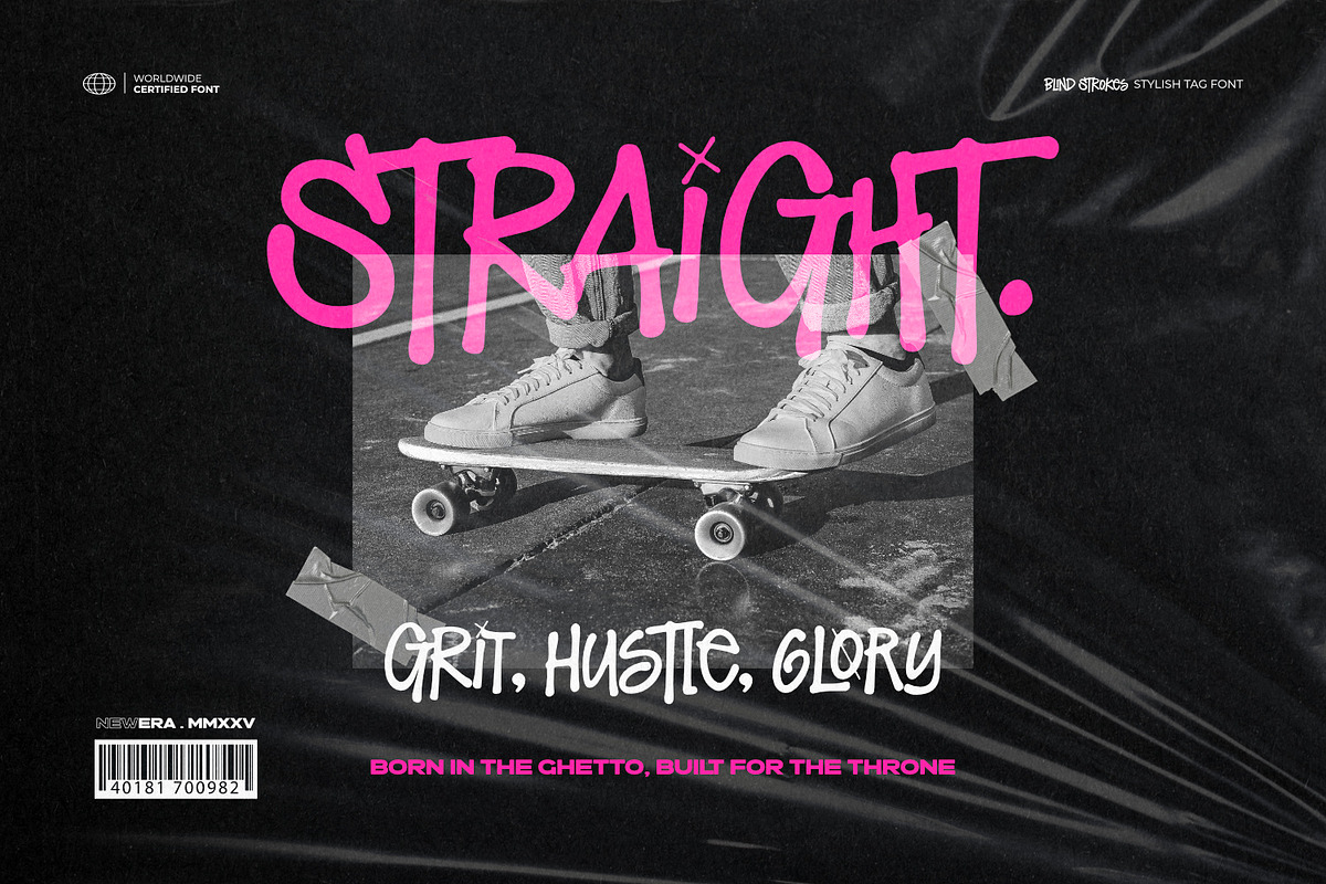 Blind Strokes - Stylish Tag Font, a Handwritten Font by ikiiko (Photo 4 of 7)