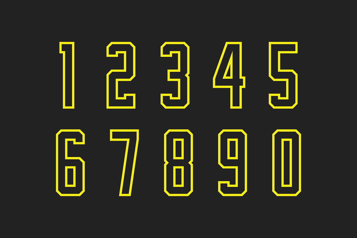 Contender Numeral Set preview 3