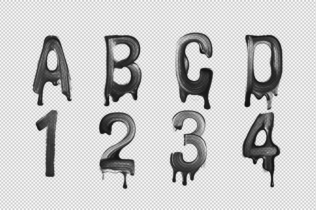 Melt Black Paint Font, a Handwritten Font by Handmadefont (Photo 10 of 10)