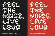 GF Tribal Brutal Display Font, a Font by GroovyFontCo (Thumbnail 6 of 7)
