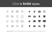 Devices Icons, a Solid Icon by filborg (Thumbnail 2 of 2)