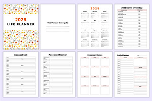 2025 Life Planner Canva Template