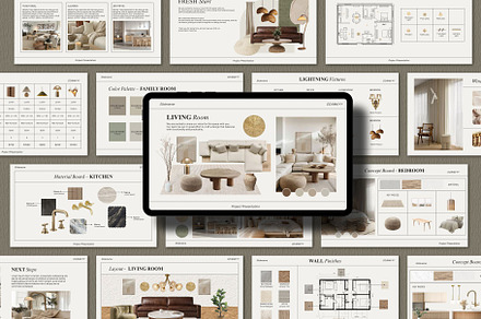 Interior Design Presentation Templat, a Presentation Template by SKY CREATION
