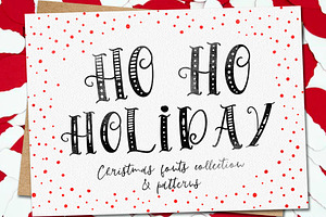 HoHoHolidayFonts Collection&patterns