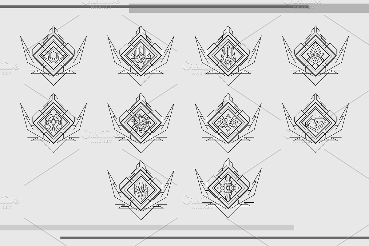 Modern Rune Pack, an Illustration by azhartz (Photo 1 of 4)