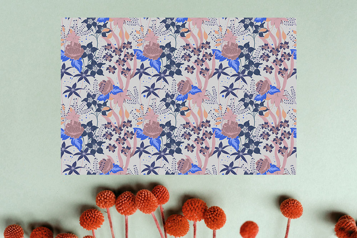 18JPG/EPS Tropical floral pattern, a Pattern Graphic by Theraphosath (Photo 14 of 23)