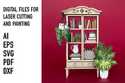 Bookcase, an Object Graphic by HelloWood (Thumbnail 1 of 4)