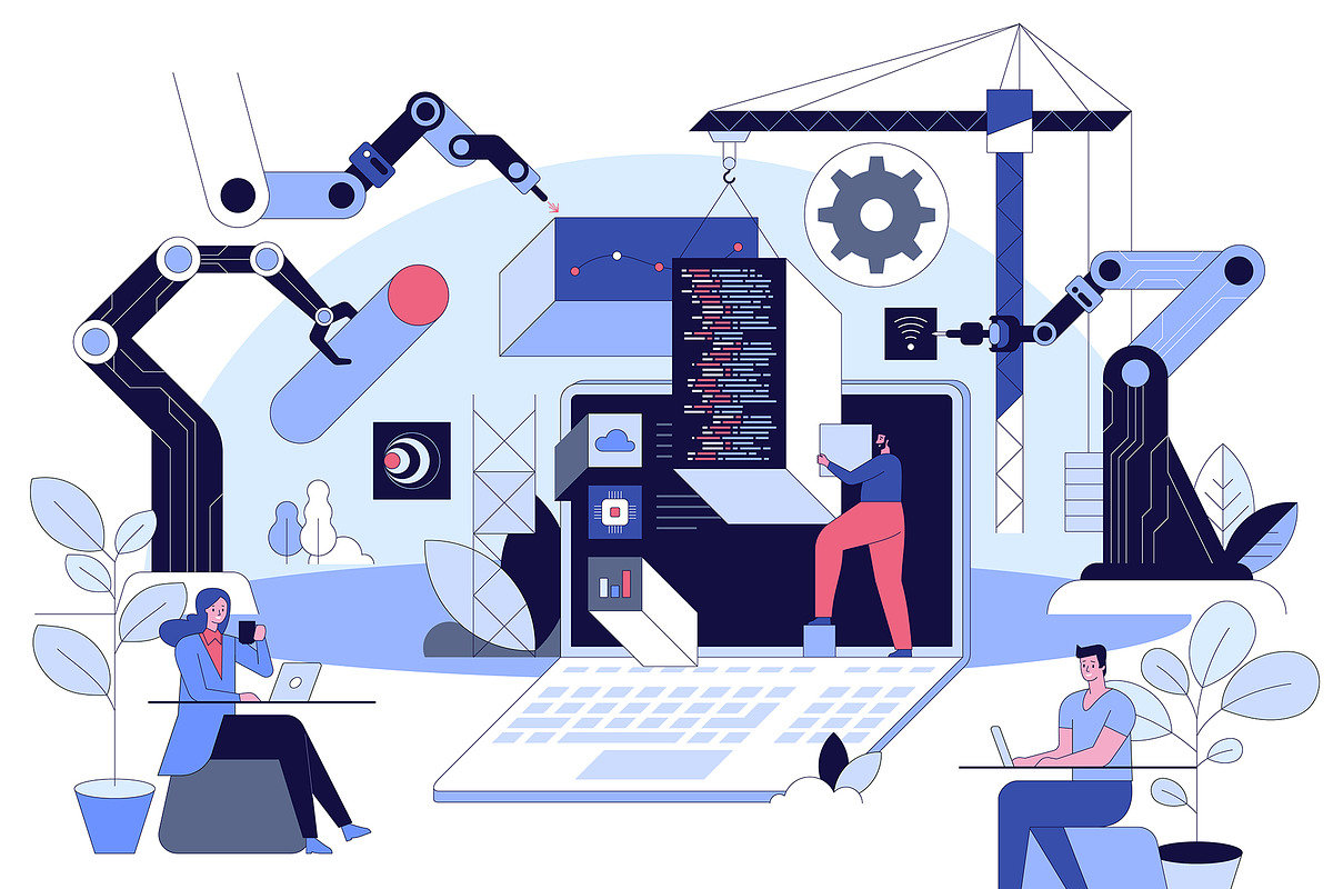 Development and software programming, a Technology Illustration by IcoMaker (Photo 6 of 10)