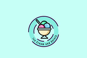 Gelateria Ice Cream Logo Design, a Branding & Logo Template by AlvinStd