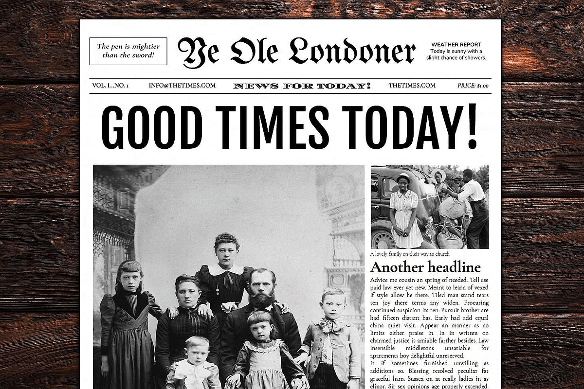 4 Page Newspaper Template Google Doc, a Flyer Template by Newspaper Templates (Photo 2 of 6)